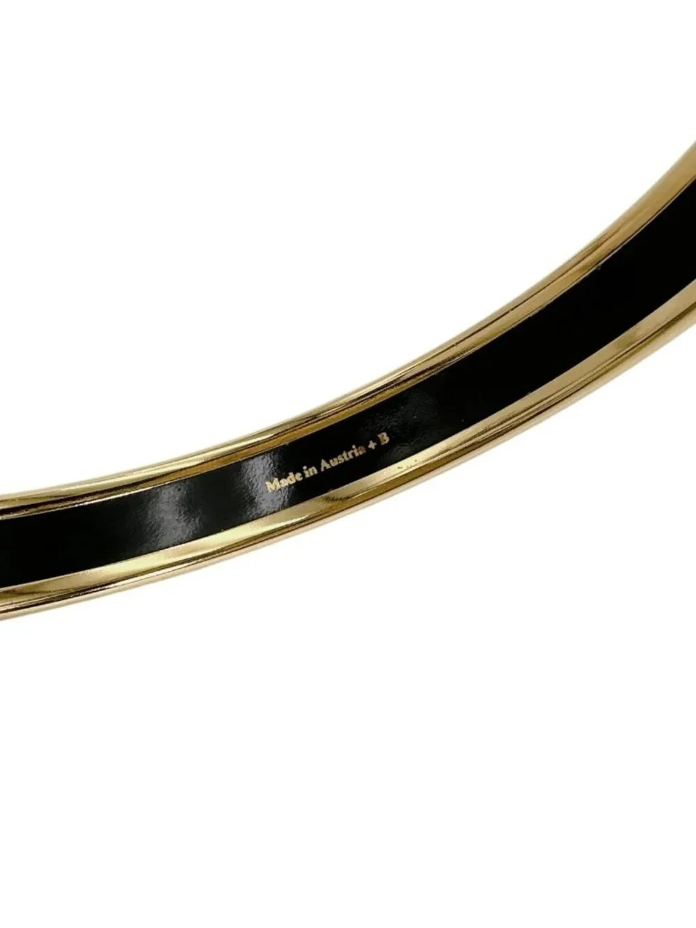 Hermes Rouge Boule Emailles PM Bangle Gold Bracelet